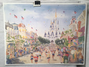 Evey Schweig 1996 Disney Marathon - Disney World - Lithograph Print 15 x 20"   - TvMovieCards.com