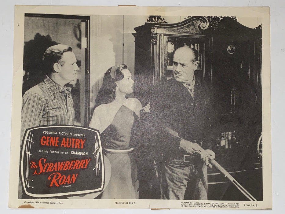 R1954 The Strawberry Roan 11x14 Lobby Card Gene Autry, Champion, Gloria Henry   - TvMovieCards.com