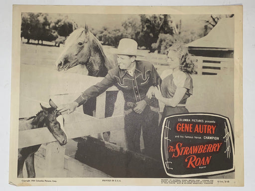 R1954 The Strawberry Roan 11x14 Lobby Card Gene Autry, Champion, Gloria Henry   - TvMovieCards.com