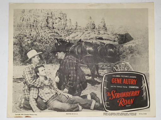 R1954 The Strawberry Roan 11x14 Lobby Card Gene Autry, Champion, Gloria Henry   - TvMovieCards.com