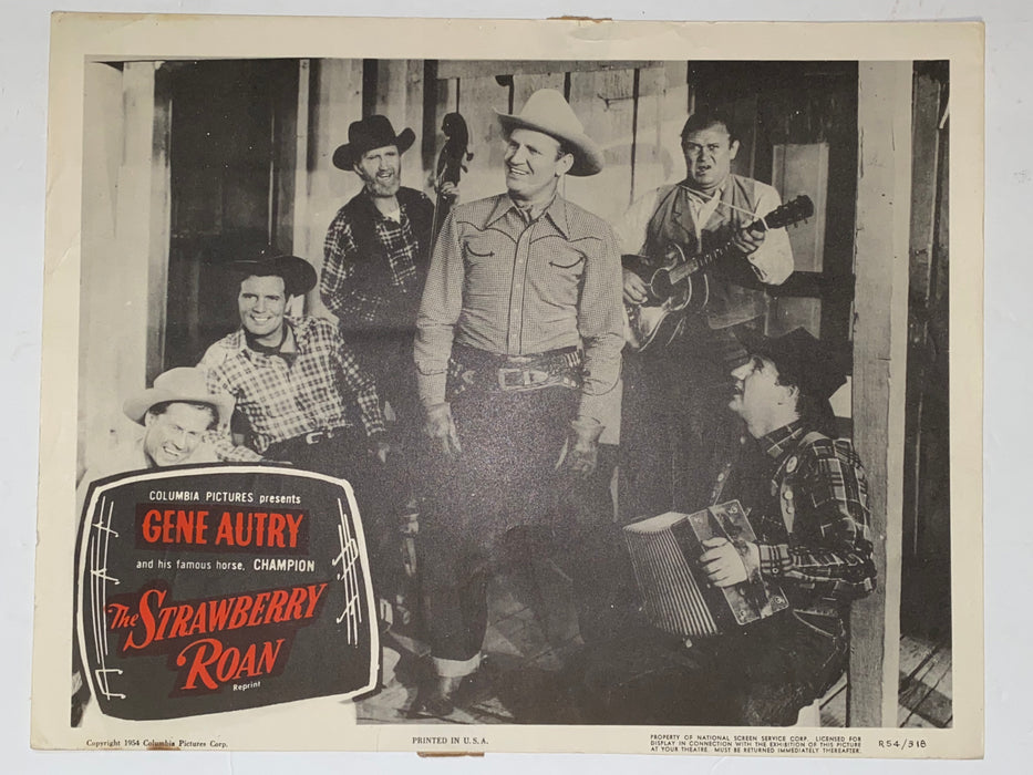 R1954 The Strawberry Roan 11x14 Lobby Card Gene Autry, Champion, Gloria Henry   - TvMovieCards.com