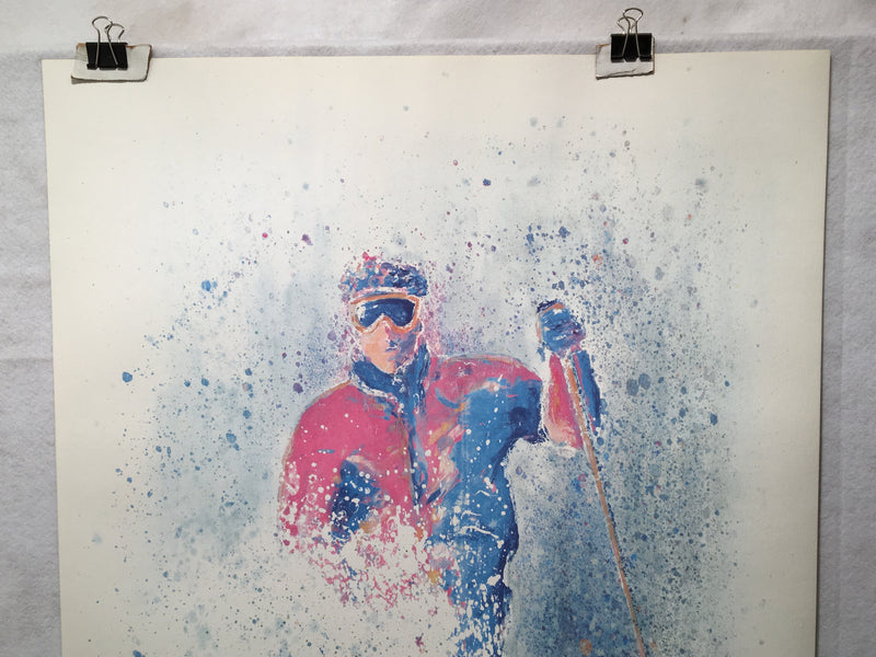 Dan Young Panache Editions - Aspen Skiing Poster Lithograph Print 25 x 36"   - TvMovieCards.com