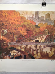 Bart Forbes NYC New York City Marathon 1992 S/N Lithograph Print 25 x 28"   - TvMovieCards.com