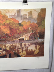 Bart Forbes NYC New York City Marathon 1992 S/N Lithograph Print 25 x 28"   - TvMovieCards.com
