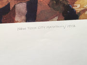 Bart Forbes NYC New York City Marathon 1992 S/N Lithograph Print 25 x 28"   - TvMovieCards.com