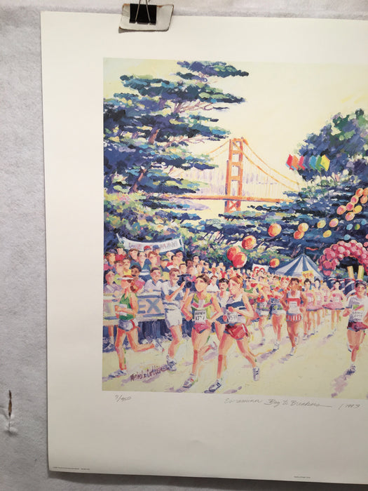 Michelle Collier Examiner Bay to Breakers 1993 S/N Lithograph Print 24 x 29"   - TvMovieCards.com