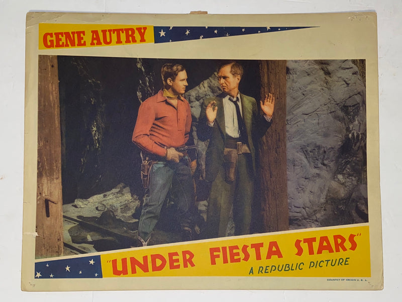 1941 Under Fiesta Stars 11x14 Lobby Card Gene Autry Carol Hughes Smiley Burnette   - TvMovieCards.com