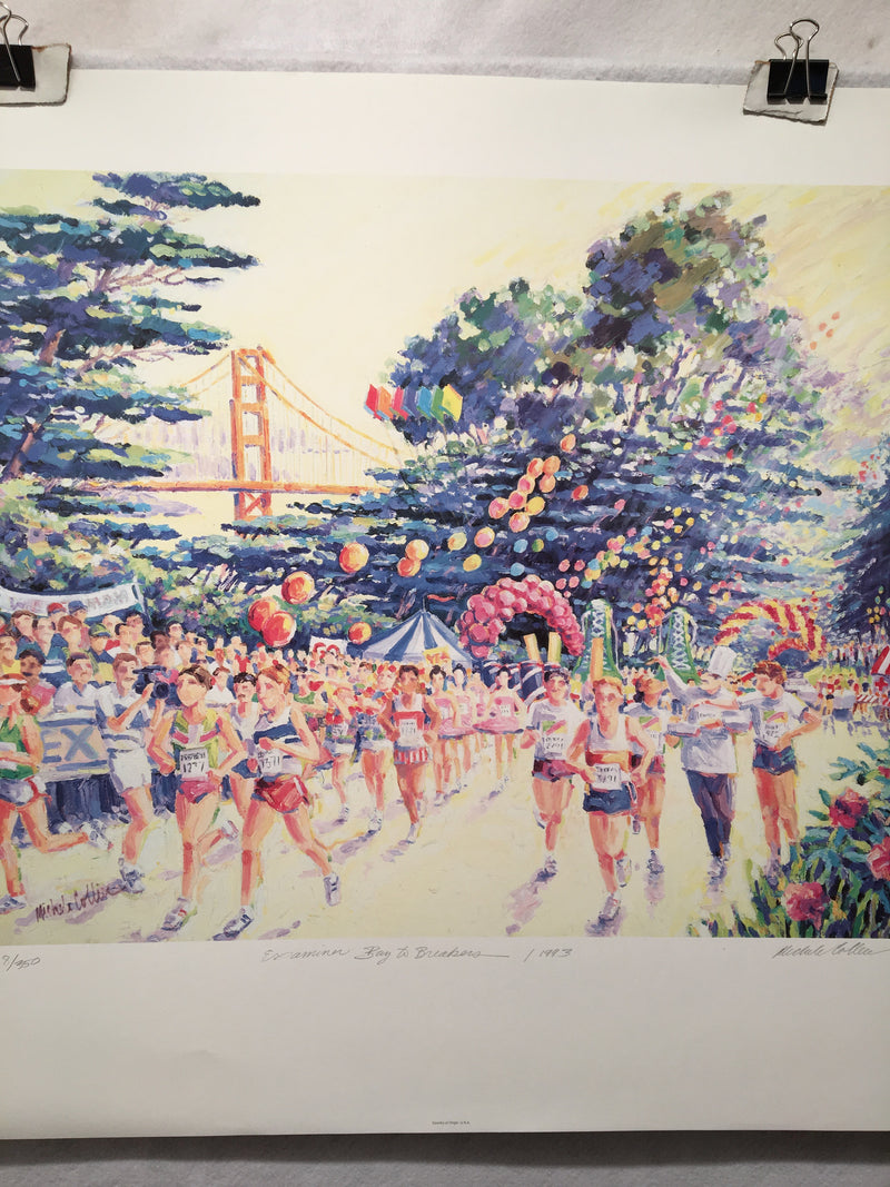 Michelle Collier Examiner Bay to Breakers 1993 S/N Lithograph Print 24 x 29"   - TvMovieCards.com