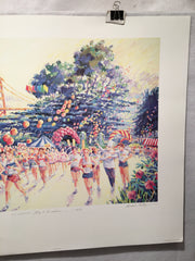 Michelle Collier Examiner Bay to Breakers 1993 S/N Lithograph Print 24 x 29"   - TvMovieCards.com