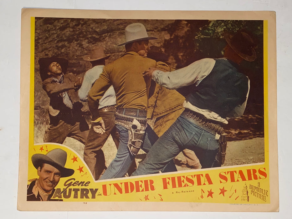 R1940s Under Fiesta Stars 11x14 Lobby Card Gene Autry Carol Hughes   - TvMovieCards.com