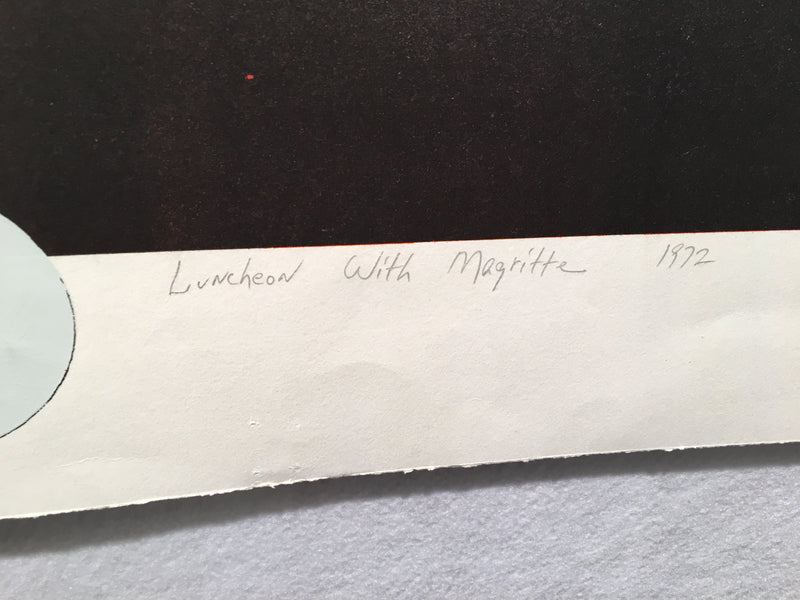 Robert R. Malone "Luncheon with Magritte" S/N Lithograph Art Print   - TvMovieCards.com