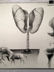 Robert R. Malone "Earth Lung" S/N Lithograph Art Print 20 x 29   - TvMovieCards.com