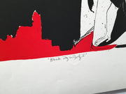 Ellen Kukn "Black Day in July I" S/N Lithograph Art Print 23 x 33   - TvMovieCards.com