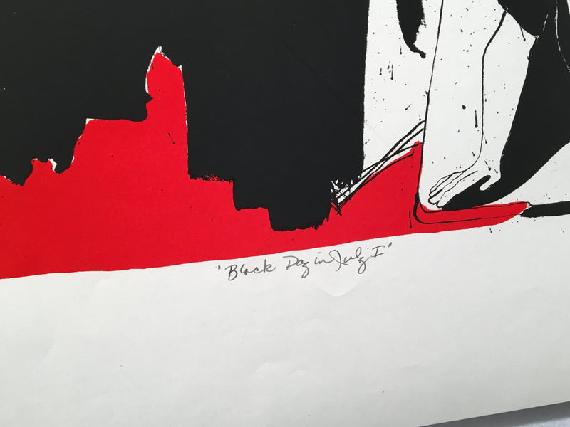 Ellen Kukn "Black Day in July I" S/N Lithograph Art Print 23 x 33   - TvMovieCards.com