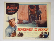 1953 Winning of the West 11x14 Title Lobby Card Gene Autry, Champion, Gail Davis   - TvMovieCards.com