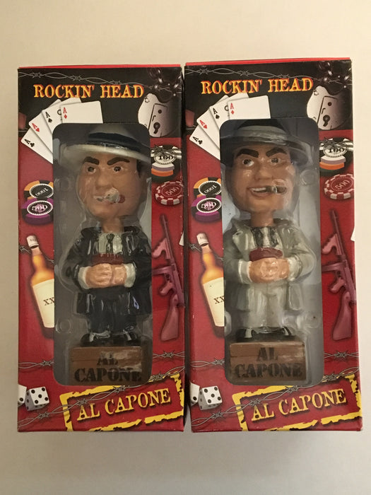 Al Capone Nodder Bobbing Head Bobblehead Toy By Dart Gray & Black Suit - TvMovieCards.com