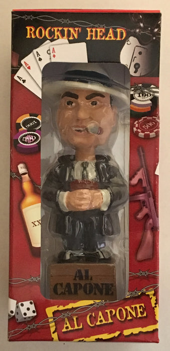 Al Capone - Rockin' Head Bobble Head By Dart Gray Suit & White Hat NIB - TvMovieCards.com