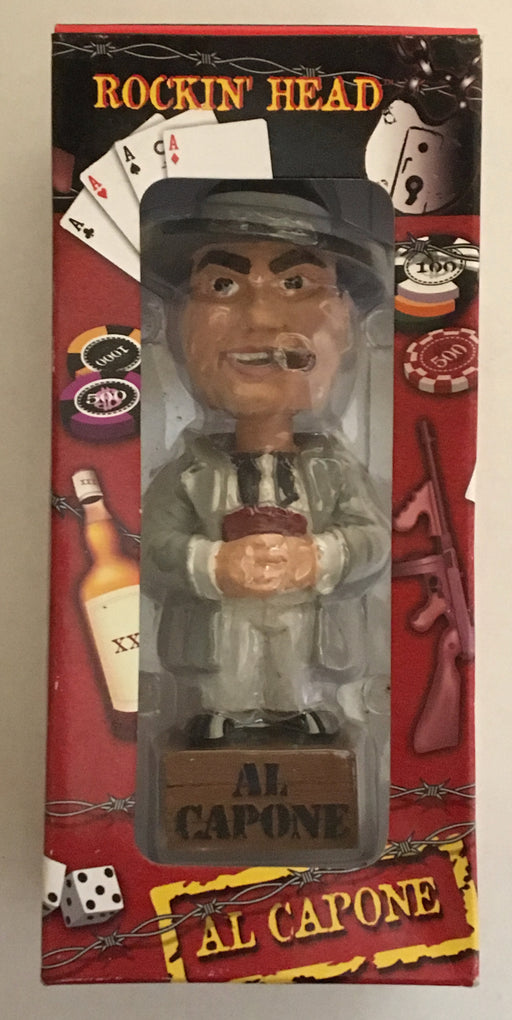 Al Capone Nodder Bobbing Head Bobblehead Toy By Dart White Suit & Gray Hat NIB - TvMovieCards.com