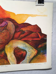 Robert R. Malone "Evening" S/N Lithograph Art Print 15 x 22   - TvMovieCards.com