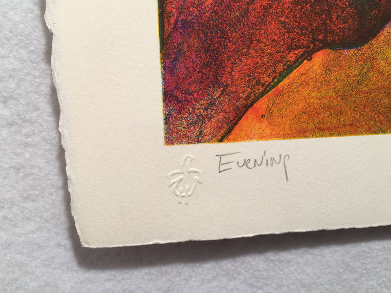 Robert R. Malone "Evening" S/N Lithograph Art Print 15 x 22   - TvMovieCards.com
