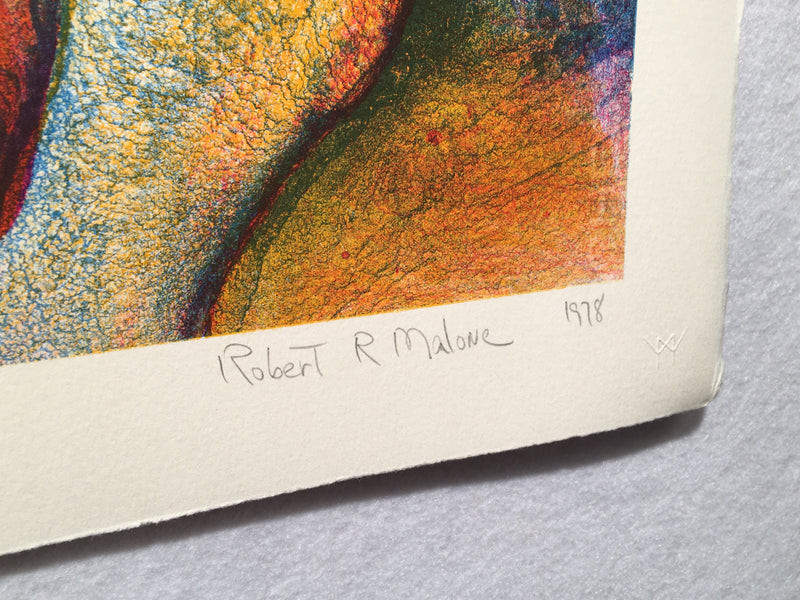 Robert R. Malone "Evening" S/N Lithograph Art Print 15 x 22   - TvMovieCards.com