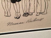 Norman Rockwell "Spelling Bee" Framed Signed Lithograph Print 17 x 35"   - TvMovieCards.com