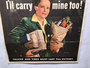 Valentino Sarra "I'll Carry Mine Too!" WWII Propaganda Poster (22" X 28")   - TvMovieCards.com