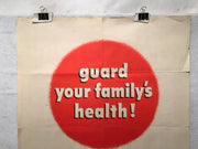 "Guard Your Family's Health" WWII Propaganda OWI Poster #30 (22" X 28")   - TvMovieCards.com