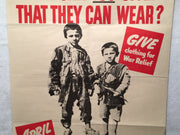 What Can You Spare That They Can Wear? WWII Propaganda OWI Poster (22" X 28")   - TvMovieCards.com