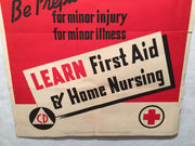 "Doctors are Scarce - Learn First Aid" WWII Propaganda OWI Poster (22" X 28")   - TvMovieCards.com