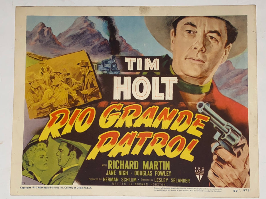 1950 Rio Grande Patrol 11x14 Lobby Card #1 Tim Holt, Jane Nigh, Douglas Fowley   - TvMovieCards.com