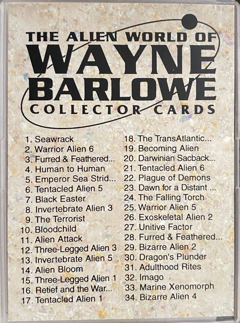 The Alien World of Wayne Barlowe Base Trading Card Set 90 Card Comic Images 1994   - TvMovieCards.com