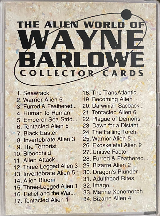 The Alien World of Wayne Barlowe Base Trading Card Set 90 Card Comic Images 1994   - TvMovieCards.com