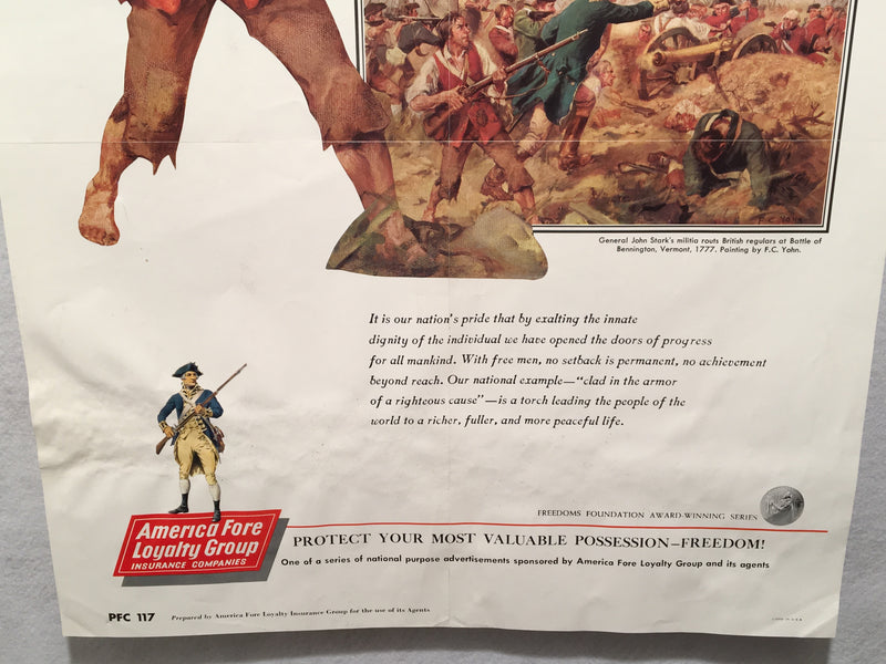 America Fore Loyalty Group Insurance Poster - Protect Your Freedom (18" X 23")   - TvMovieCards.com