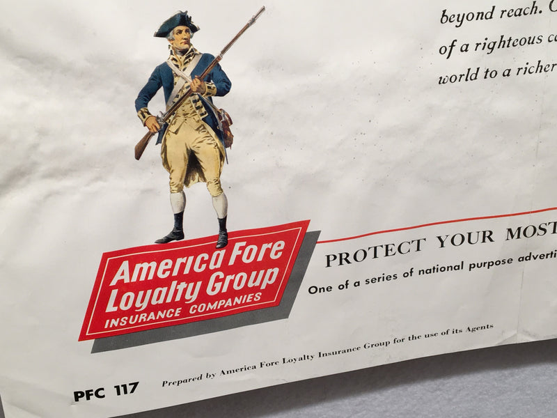 America Fore Loyalty Group Insurance Poster - Protect Your Freedom (18" X 23")   - TvMovieCards.com