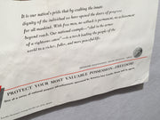 America Fore Loyalty Group Insurance Poster - Protect Your Freedom (18" X 23")   - TvMovieCards.com
