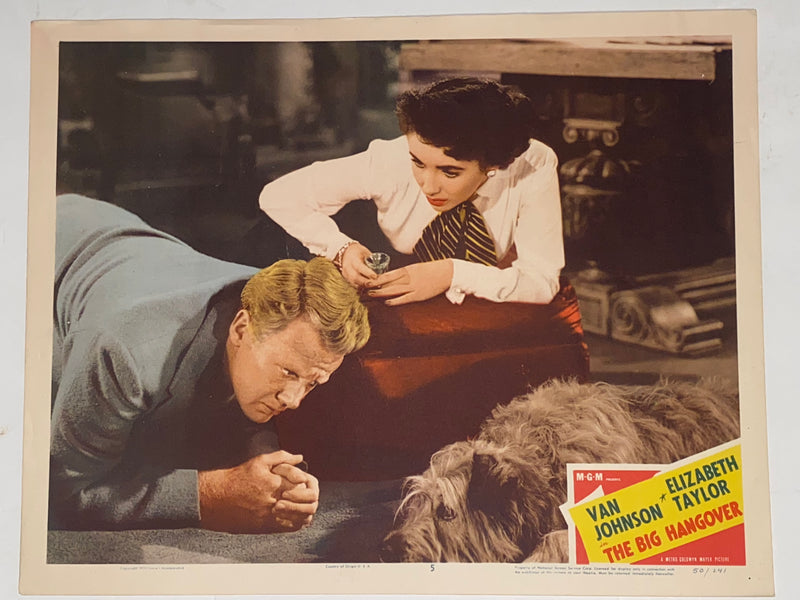 1950 The Big Hangover 11x14 Lobby Card #5 Van Johnson, Elizabeth Taylor   - TvMovieCards.com