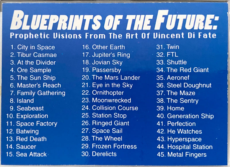 Blueprints of the Future Vincent Di Fate Trading Card Set 90 Card Comic Images   - TvMovieCards.com