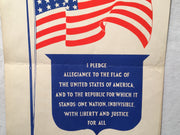 "I Pledge Allegiance to the Flag" WPA Michigan WWII Propaganda Poster 14" X 22"   - TvMovieCards.com