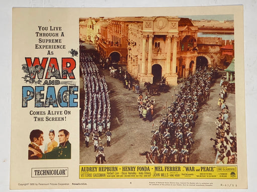 1956 War and Peace 11x14 Lobby Card #4 Audrey Hepburn, Henry Fonda, Mel Ferrer   - TvMovieCards.com