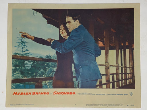 1957 Sayonara 11x14 Lobby Card #2 Marlon Brando Ricardo Montalban Patricia Owens   - TvMovieCards.com