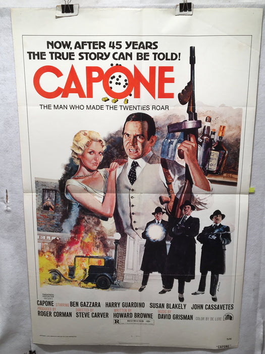 1975 Capone Original 1SH Movie Poster BEN GAZZARA/SUSAN BLAKELY 27x41   - TvMovieCards.com