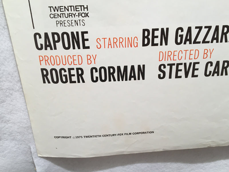 1975 Capone Original 1SH Movie Poster BEN GAZZARA/SUSAN BLAKELY 27x41   - TvMovieCards.com