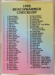 Bench Warmer Series 1 Base Trading Card Set 120 Card 1992   - TvMovieCards.com