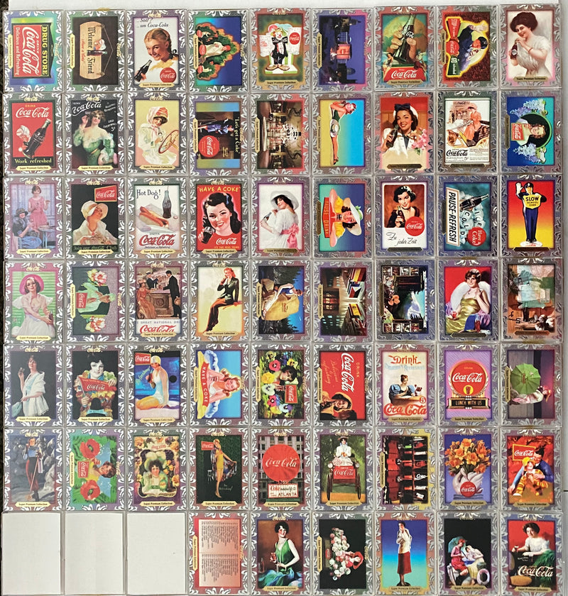 Coca-Cola Super Premium Base Trading Card Set 70 Card 1995 Collect-A-Card Coke   - TvMovieCards.com
