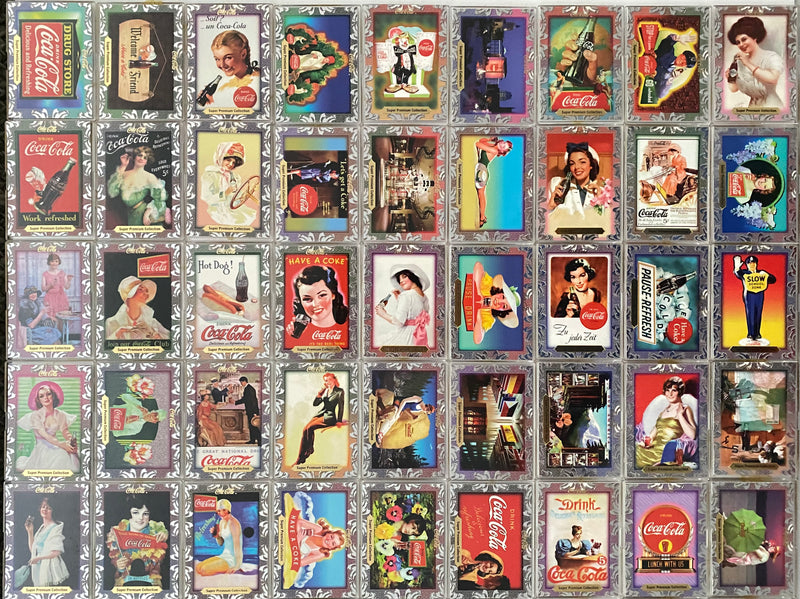 Coca-Cola Super Premium Base Trading Card Set 70 Card 1995 Collect-A-Card Coke   - TvMovieCards.com