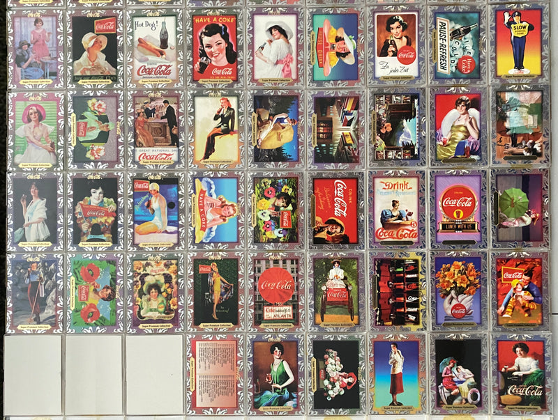 Coca-Cola Super Premium Base Trading Card Set 70 Card 1995 Collect-A-C —