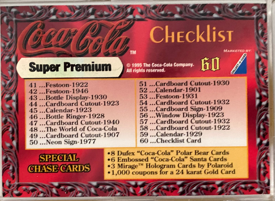 Coca-Cola Super Premium Base Trading Card Set 70 Card 1995 Collect-A-Card Coke   - TvMovieCards.com
