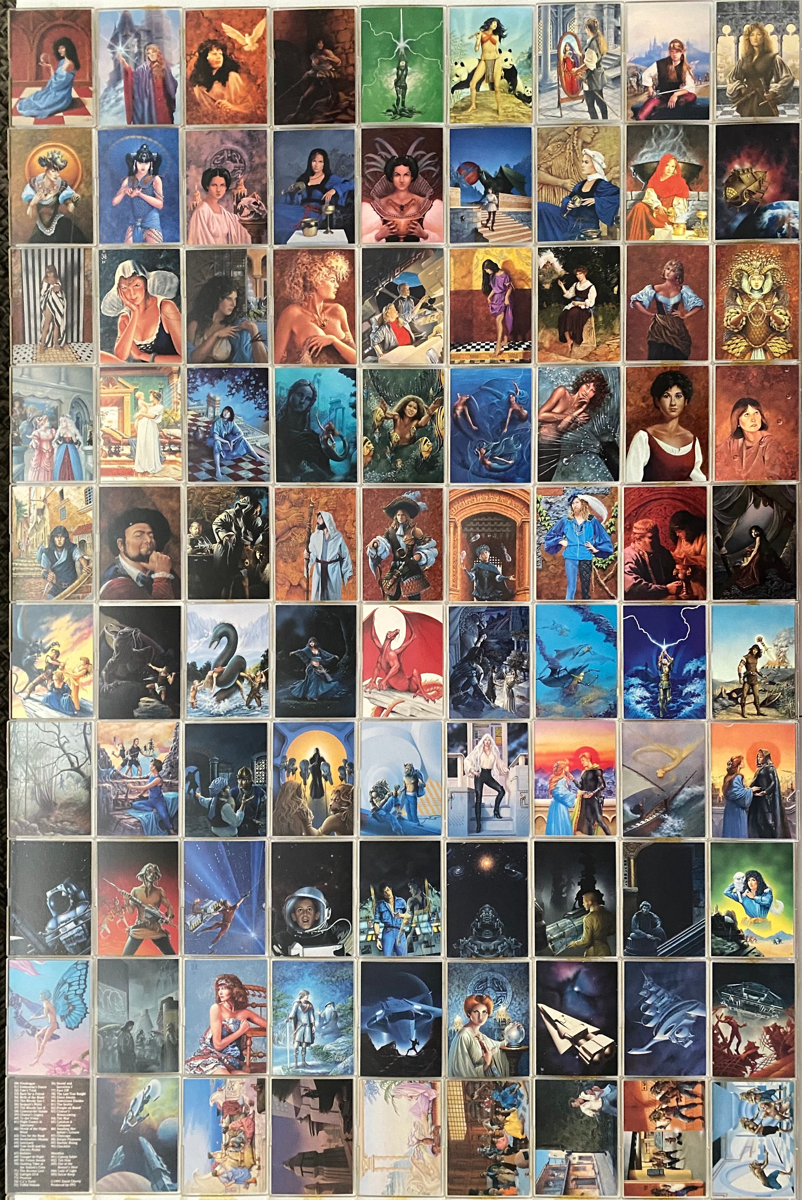 1995 David Cherry Fantasy Art Base Trading Card Set 90 Card FPG