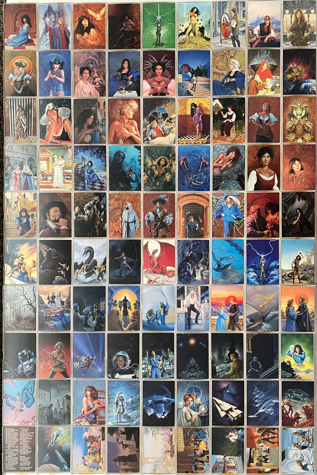 1995 David Cherry Fantasy Art Base Trading Card Set 90 Card FPG